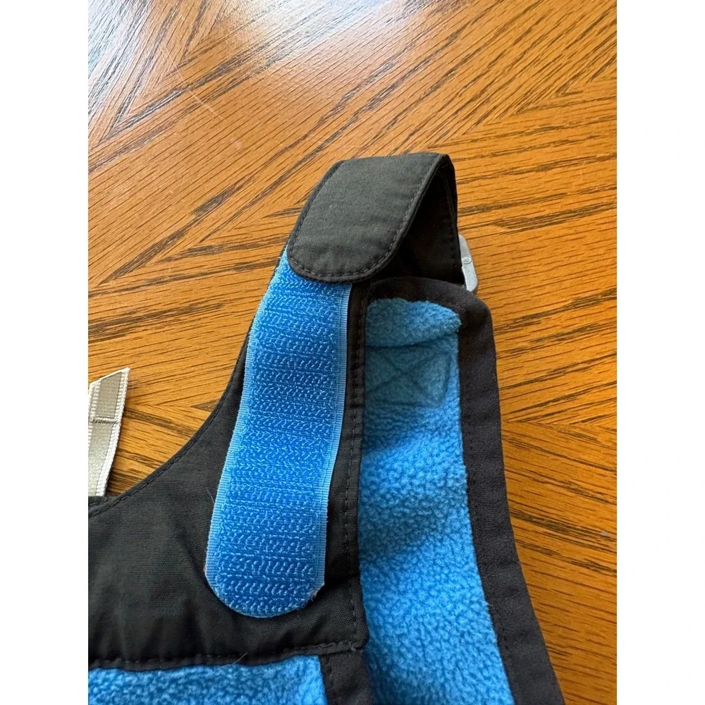 Lands End Kids Black Blue Squall Snow Bib Overalls Ski Pants‎ Toddler 2T